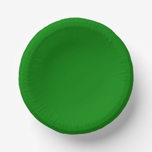 Christmas Green 7-Inch Paper Bowl for Events Paper Plate (Front)