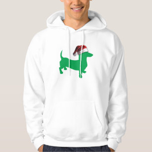 Christmas Green Dachshund Hoodie