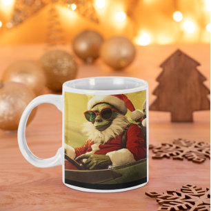 Christmas Green Goblin #1 driving a sports car Coffee Mug
