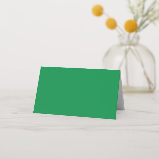 Christmas Green Place Card (Back)