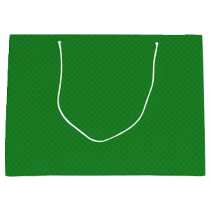 Christmas Green Quilted Pattern Large Gift Bag