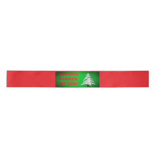 CHRISTMAS GREEN SATIN RIBBON