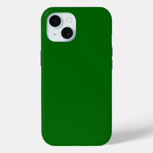 Christmas Green Solid Color iPhone 15 Case