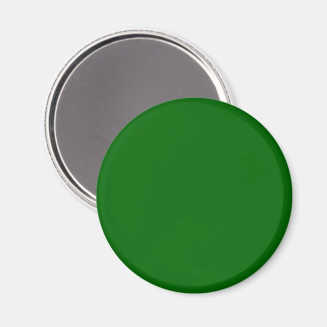 Christmas Green Solid Colour Magnet (Front/Back)