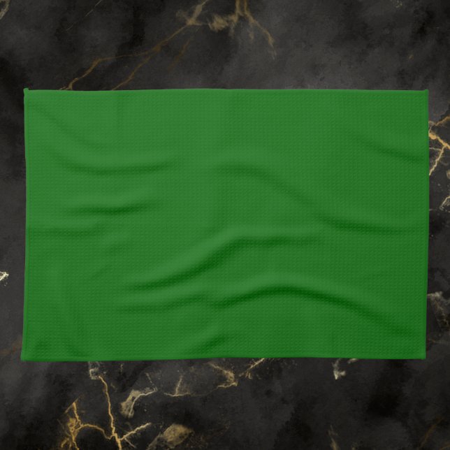 Christmas Green Solid Colour Tea Towel (Creator Uploaded)