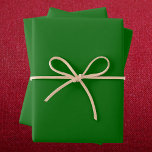 Christmas Green Solid Colour Wrapping Paper Sheet<br><div class="desc">Christmas Green Solid Colour</div>