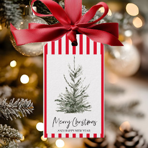 Christmas Green Tree Merry Christmas Gift Tags