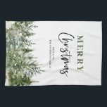 Christmas Green Tree | Merry Christmas Tea Towel<br><div class="desc">Christmas Green Tree | Merry Christmas</div>