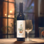 Christmas Green Tree | Merry Christmas Wine Label<br><div class="desc">Looking for a special gift this holiday season? Our Vintage Christmas Tree product is an ideal choice. It's perfect for friends, family, coworkers, or anyone who appreciates the beauty of the past during the holiday season. Create a meaningful and personalised gift that will be cherished forever. Spread the warmth and...</div>