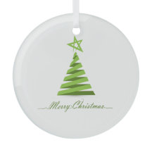 Christmas green tree minimalistic design