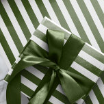 Christmas Green White Candy Stripes  Wrapping Paper<br><div class="desc">It's a celebration! Green and white striped paper to wrap your gift in. This paper colour matches the festive green gift-wrapping supplies in-store at Amore Amore. Christmas Green White Candy Stripes Wrapping Paper. Colour code #325513</div>