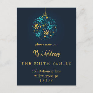 Christmas Greenery Change of Address Insert Card