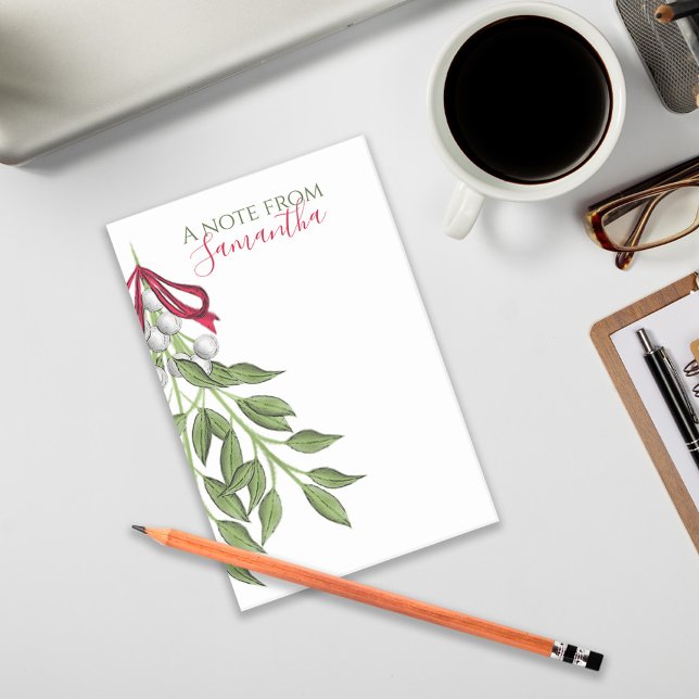 Christmas Greenery Elegant Holiday Cute Custom Post-it Notes (Creator Uploaded)