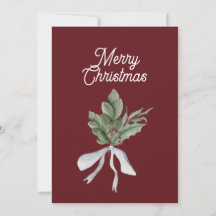 Christmas Greenery Mistletoe Personalised