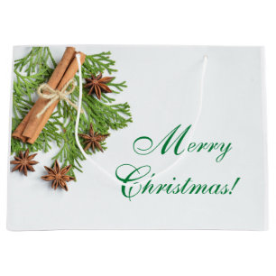 Christmas Greens and Things Large Gift Bag
