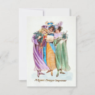 Christmas Greeting A Right Merrie Christmas Invitation