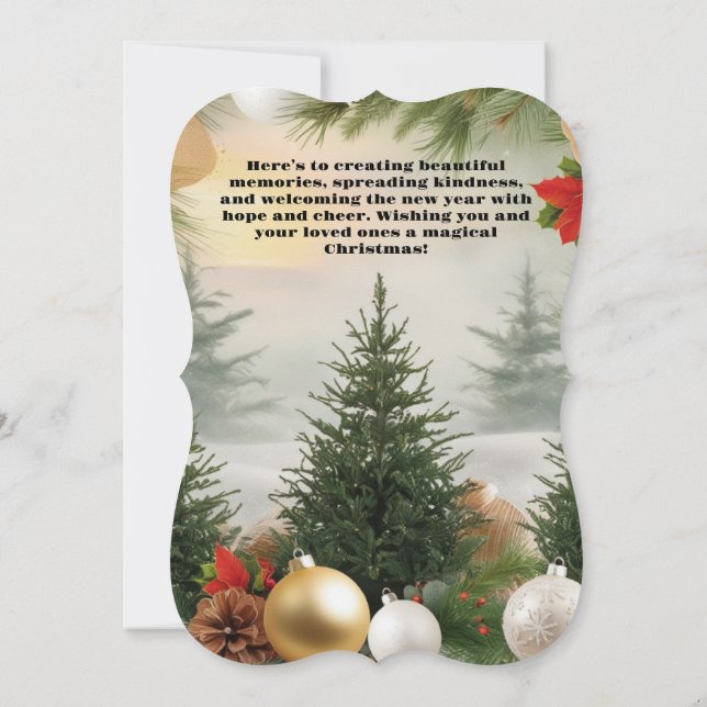Christmas Greeting  Card (Back)