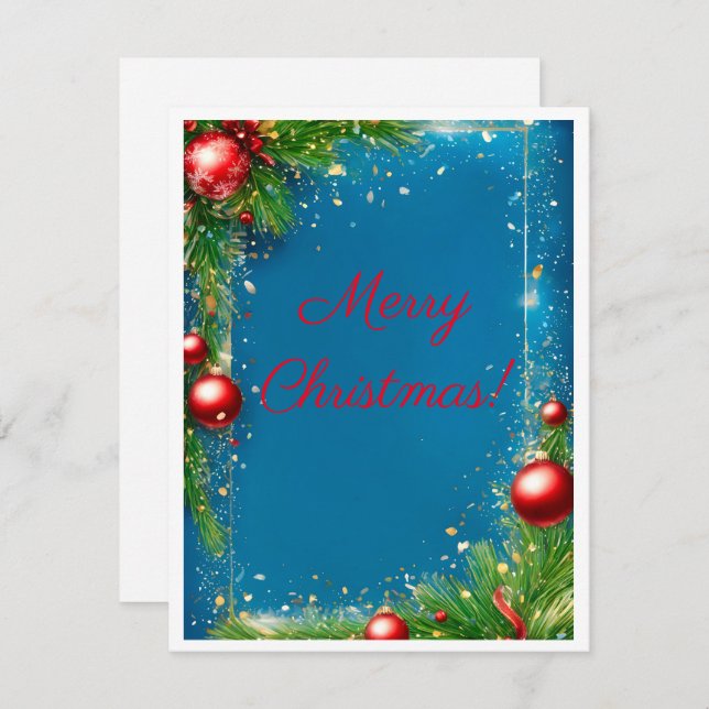 Christmas Greeting Card (Front/Back)