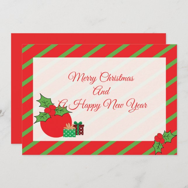 Christmas greeting card (Front/Back)