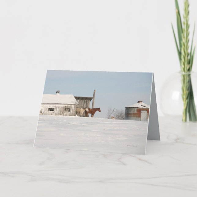 Christmas Greeting Card by Anthony Cornett. (Front)