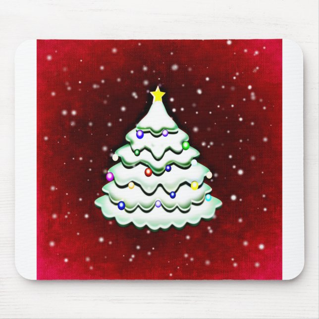 Christmas Greeting Card Christmas Greeting Mouse Pad (Front)