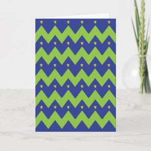 Christmas Greeting Card/Envelope "Christmas Trees" Holiday Card