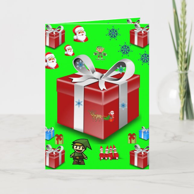 Christmas greeting card for everyone person kids (Front)