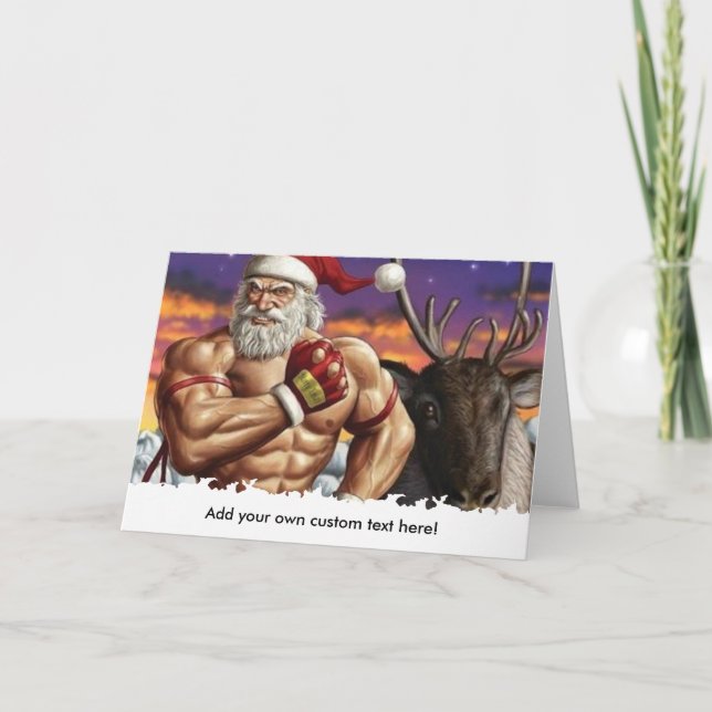 Christmas Greeting Card - Gym Motivation (Front)