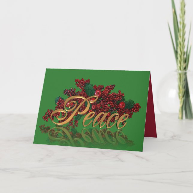 Christmas greeting card PEACE (Front)