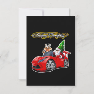 Christmas Greeting Card with Christmas lettering