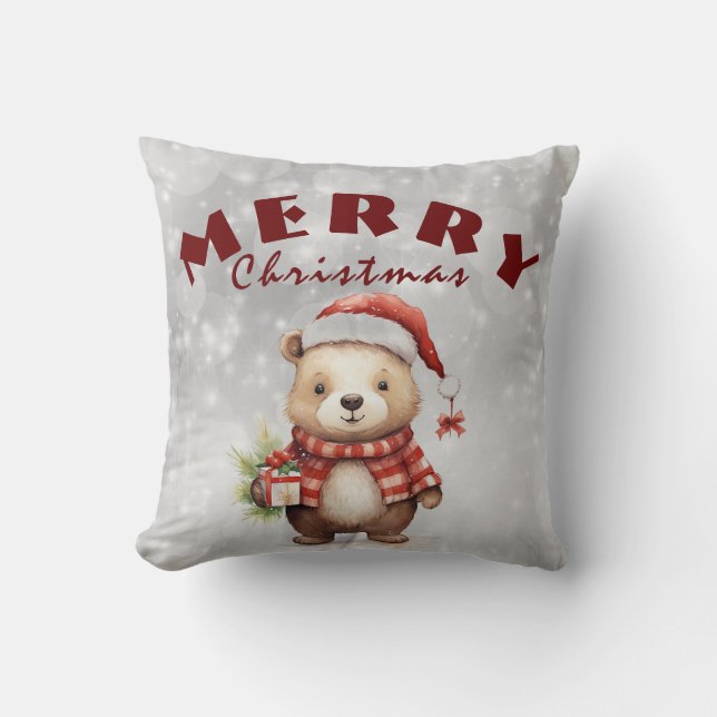 Christmas greeting  cushion (Front)