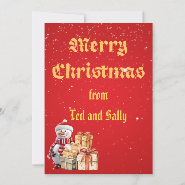 Christmas Greeting Invitation (Front)