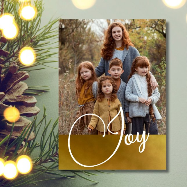 Christmas Greeting Joy Photo Holiday Card (Creator Uploaded)