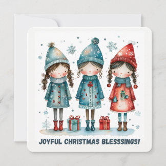 Christmas Greeting Postcard
