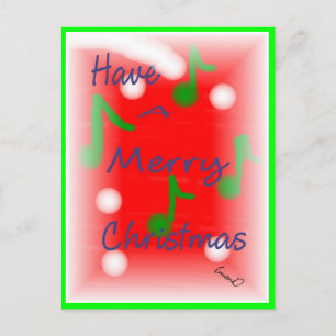 Christmas Greeting Postcard