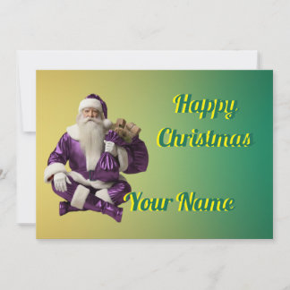 Christmas Greeting with beautiful party Holiday Card