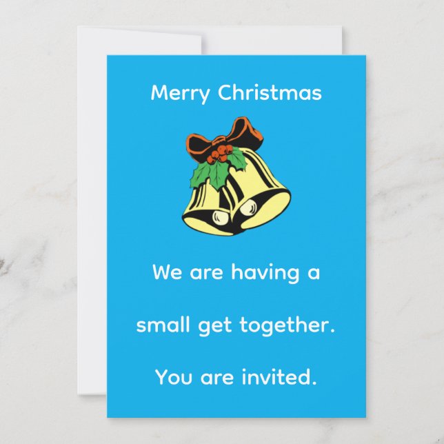 Christmas Greeting with Invitation (Front)