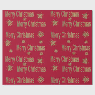 Christmas greeting wrapping paper