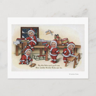 Christmas GreetingLittle Kids Holiday Postcard
