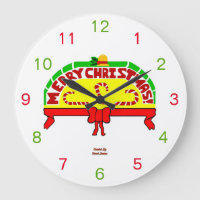 Christmas Greetings Acrylic Wall Clock