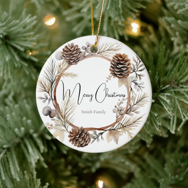 Christmas Greetings  Ceramic Tree Decoration (Tree)