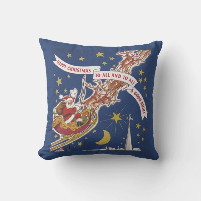 Christmas Greetings         Cushion (Front)