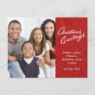 Christmas Greetings Family Holiday Card
