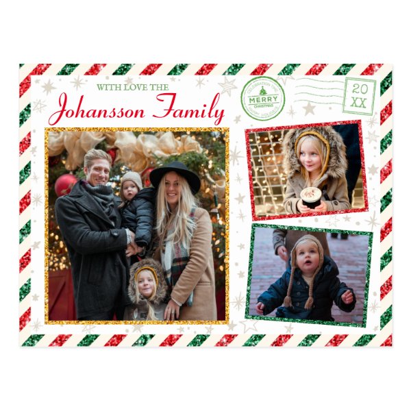 Holiday Christmas Photo Greetings Postcards | Zazzle NZ