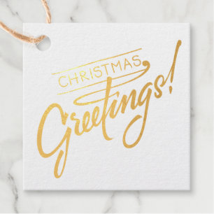 Christmas Greetings! Favour Tags