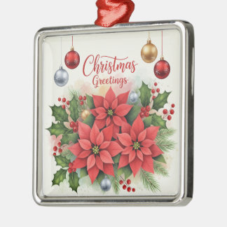 Christmas Greetings, Festive, Metal Tree Decoration
