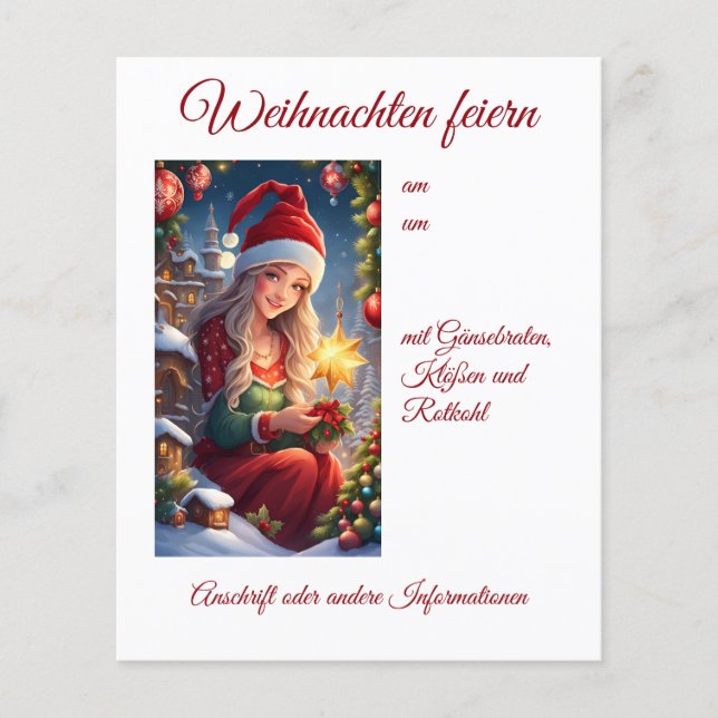 Christmas greetings flyer (Front)
