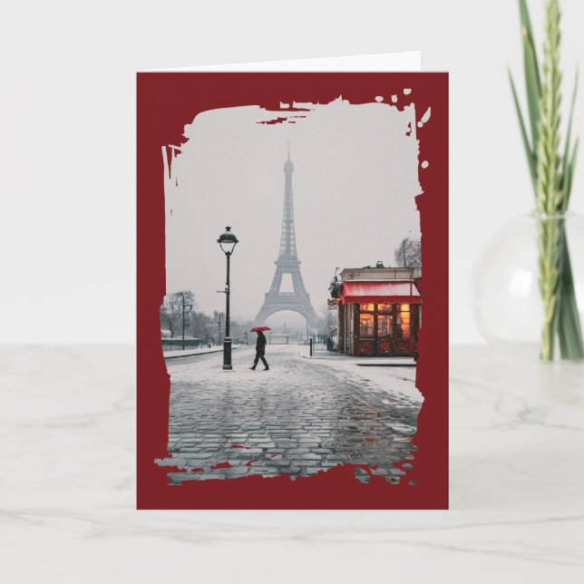 Christmas Greetings Folded Card (Front)