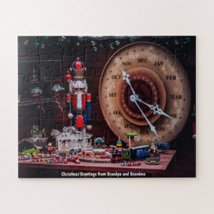 Christmas Greetings from Grandpa and Grandma Jigsaw Puzzle