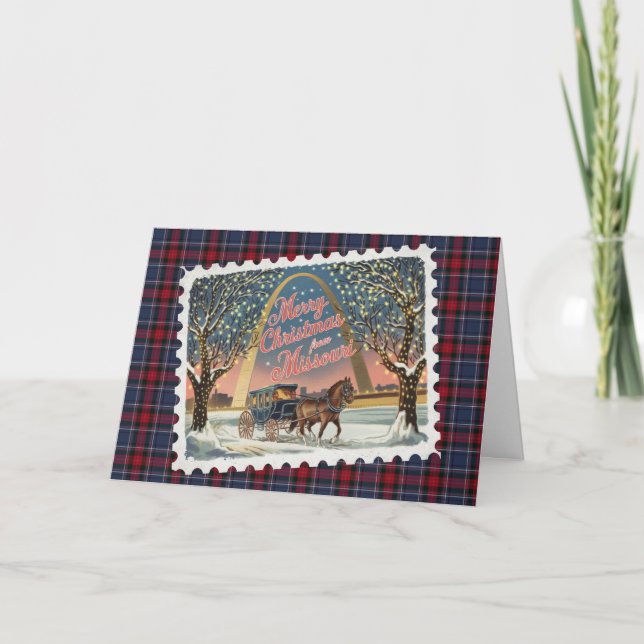 Christmas Greetings from Missouri Holiday Card (Front)